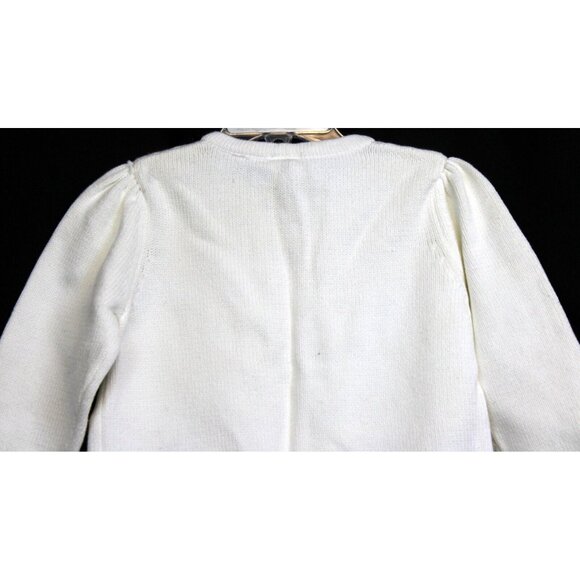 2008 Gymboree Tennis Match Cardigan Sweater sz 2T NWT Girls White Flower Knit - Picture 6 of 7